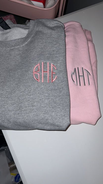 Custom Adult Monogram Sweatshirt