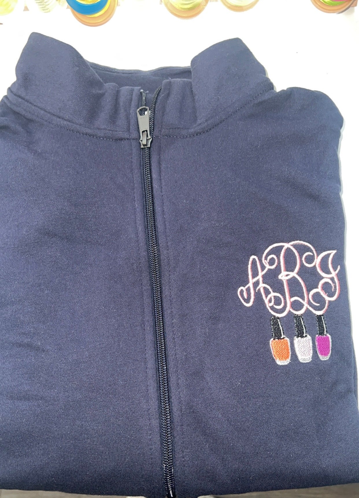 Custom Embroidered Quarter Zip pullover