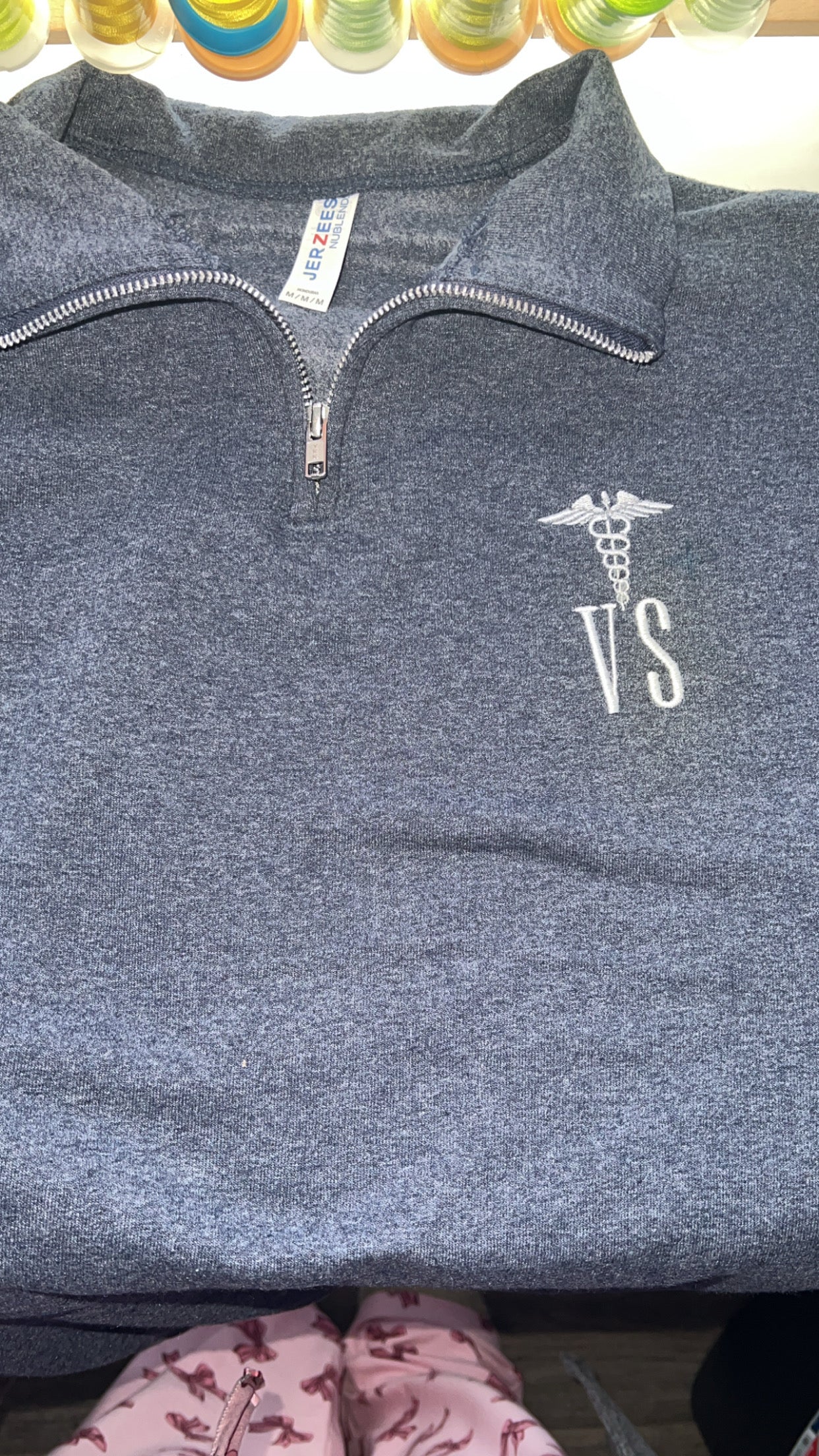 Custom Embroidered Quarter Zip pullover