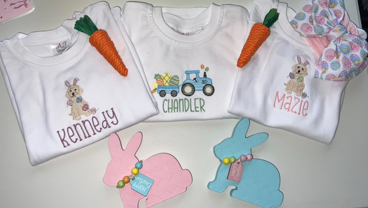 Custom Embroidered Shirt Bundle girls